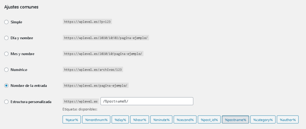 No pierdas de vista la estructura de las URLs de tu sitio web